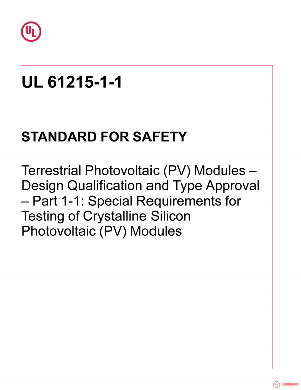 UL 61215-1-1 PDF UL 61215-1-1 PDF